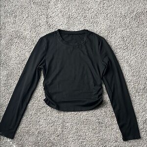 Classic Black Long Sleeve Women's Top